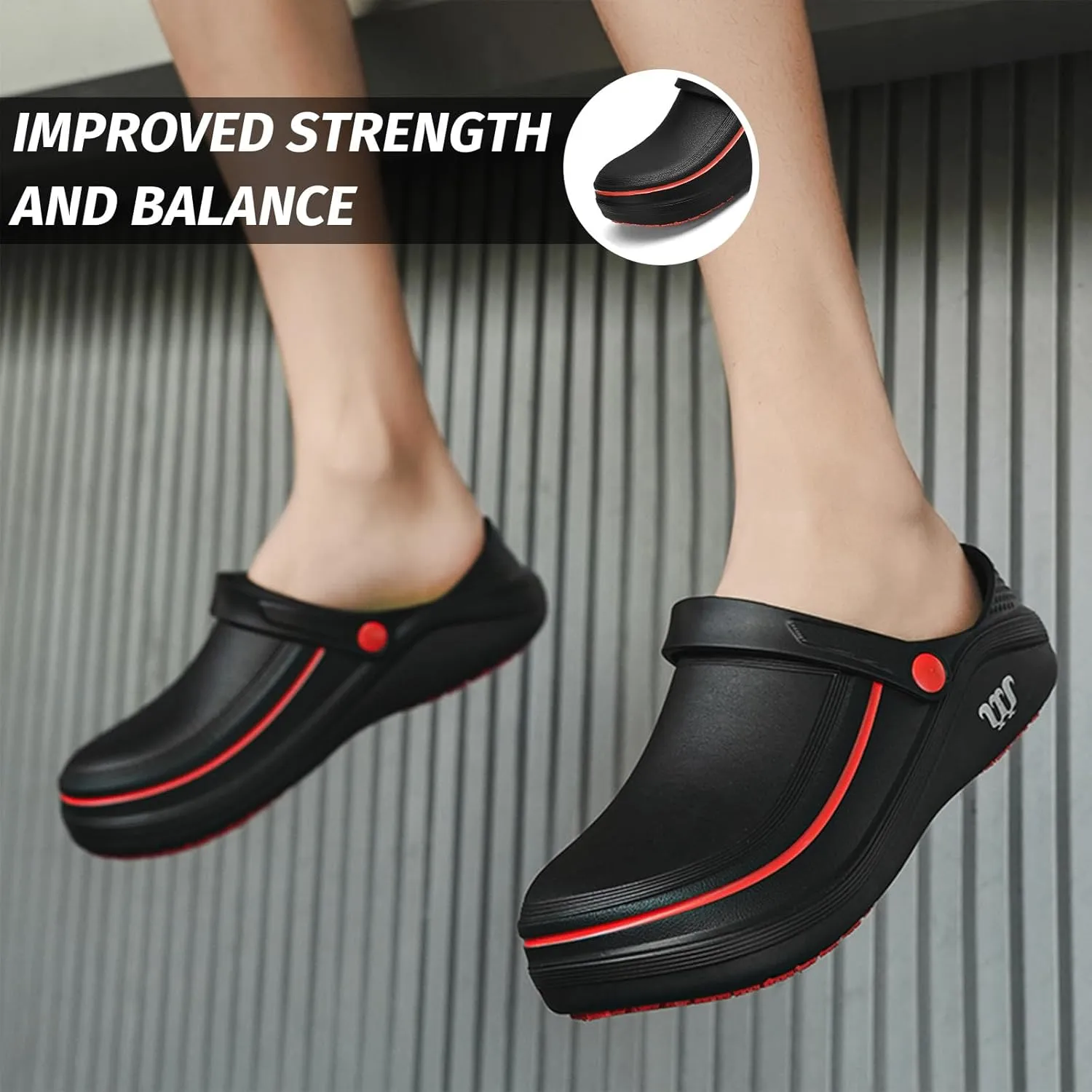 Armadillo Chef Shoes for Men - Slip Resistant, Lightweight & Waterproof Garden Clogs for Women, Ideal Work Shoes for Kitchens
