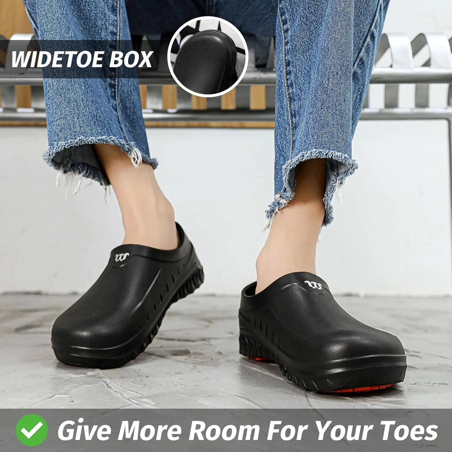 Armadillo Chef Shoes for Men - Slip Resistant, Lightweight & Waterproof Garden Clogs for Women, Ideal Work Shoes for Kitchens