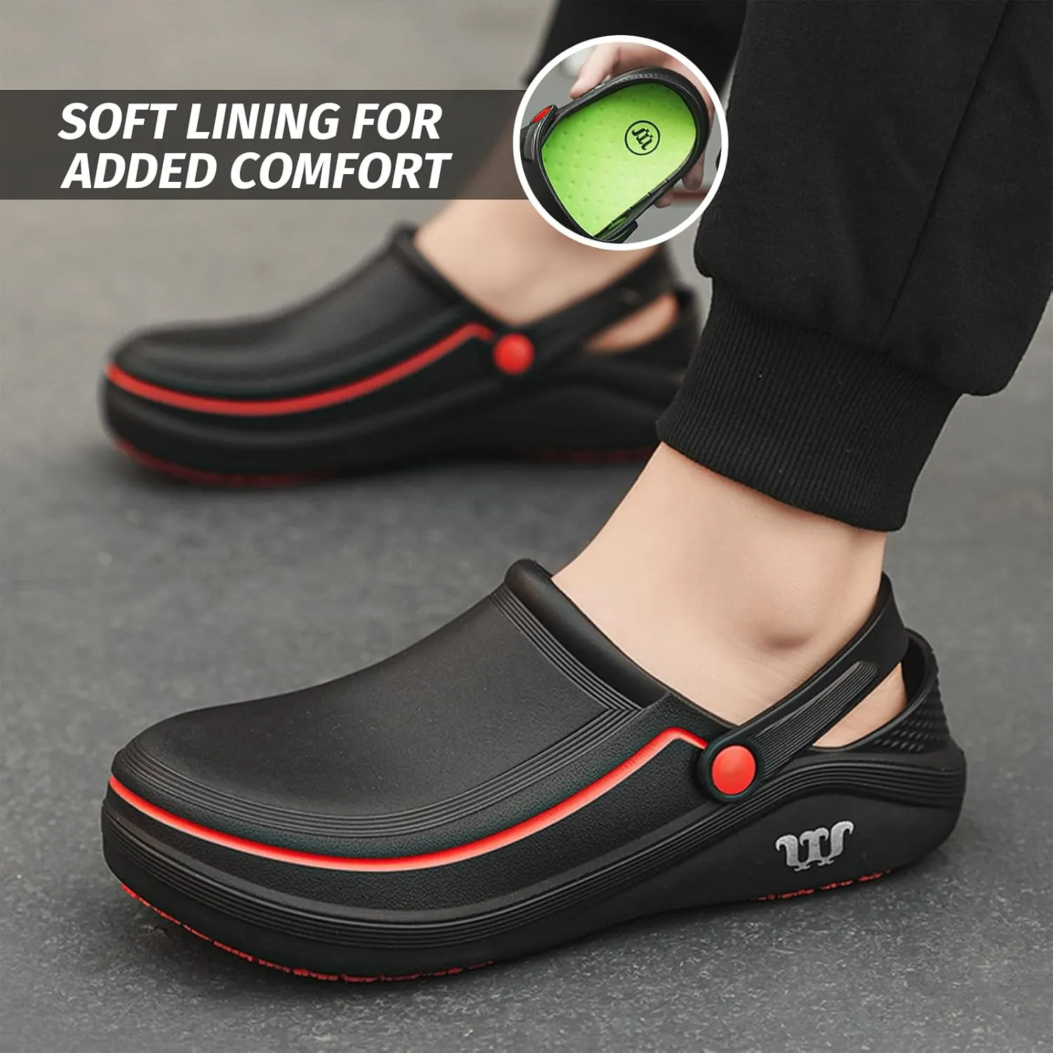 Armadillo Chef Shoes for Men - Slip Resistant, Lightweight & Waterproof Garden Clogs for Women, Ideal Work Shoes for Kitchens