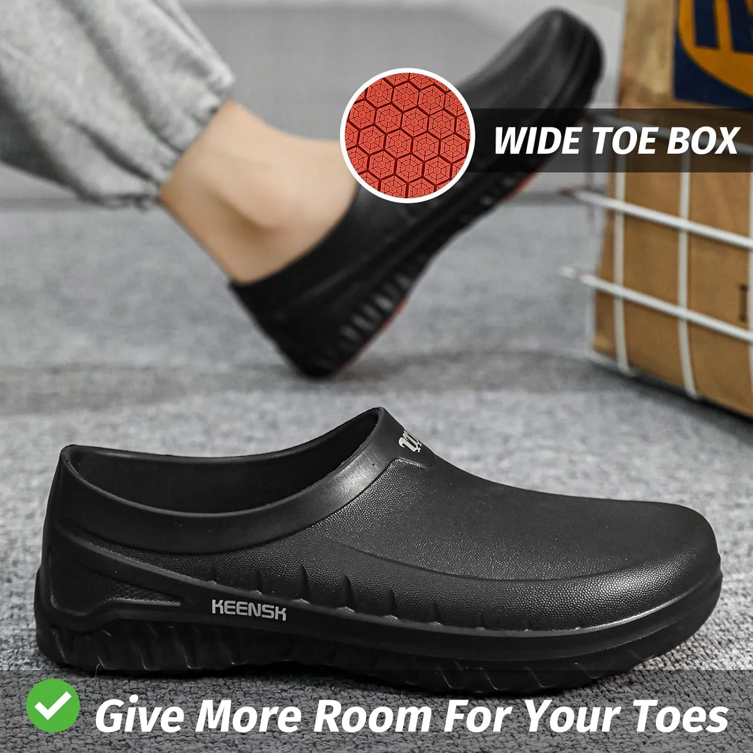 Armadillo Chef Shoes for Men - Slip Resistant, Lightweight & Waterproof Garden Clogs for Women, Ideal Work Shoes for Kitchens