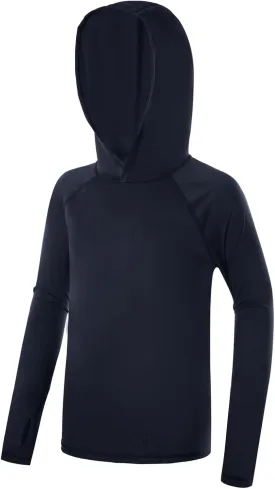 Boys Rash Guard Hoodie UPF 50  Sun Protection Long Sleeve Swim Shirt Quick Dry Kids SPF Fishing Water Beach Shirts