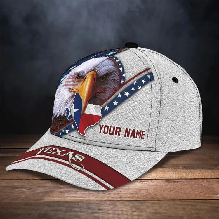 Customized Hand Raising Texas Flag Cap for Man, Texas Pride Hat
