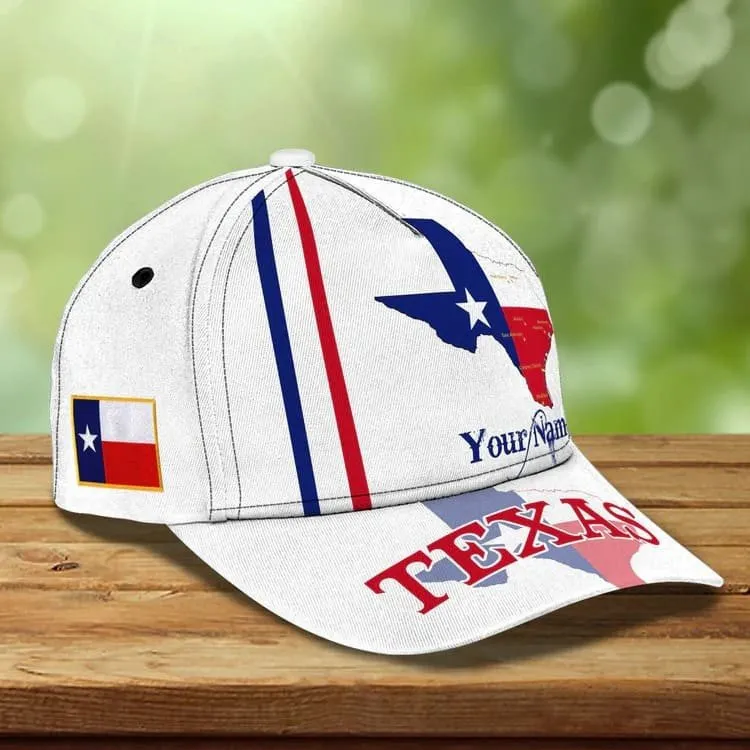 Customized Hand Raising Texas Flag Cap for Man, Texas Pride Hat
