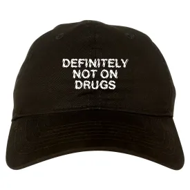 Definitely Not On Drugs Festival Mens Dad Hat Baseball Cap