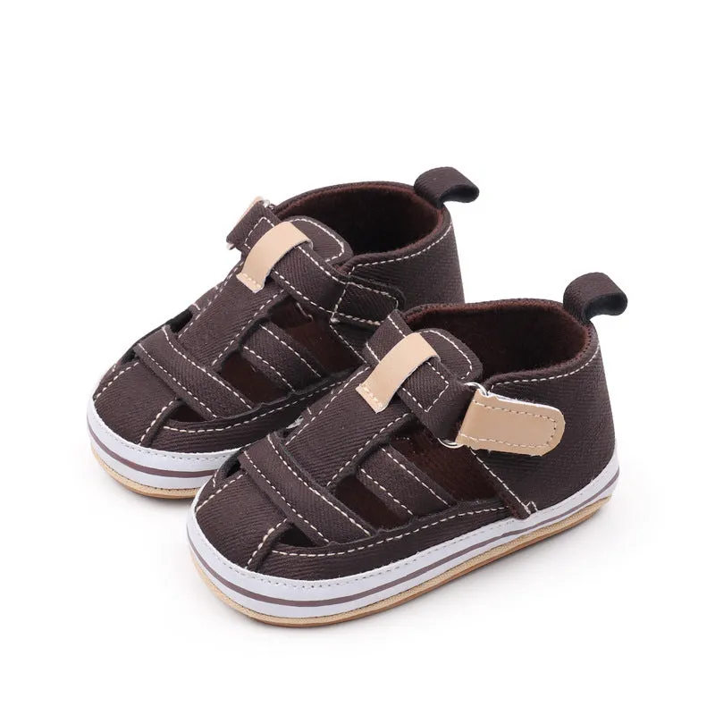 Hollow Design Velcro Closure Booties
