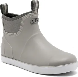 Mens Deck Boots, Saltwater Fishing Booties Rubber Waterproof Ankle Rain Boots, High-performance Footwear Chelsea Boots for Gardening Fishing Boating Camping Sailing