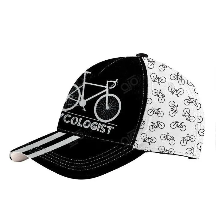 Personalized Cycologist Classic Cap, Mountain Bike Pattern Cycling Baseball Cap for Cyclists