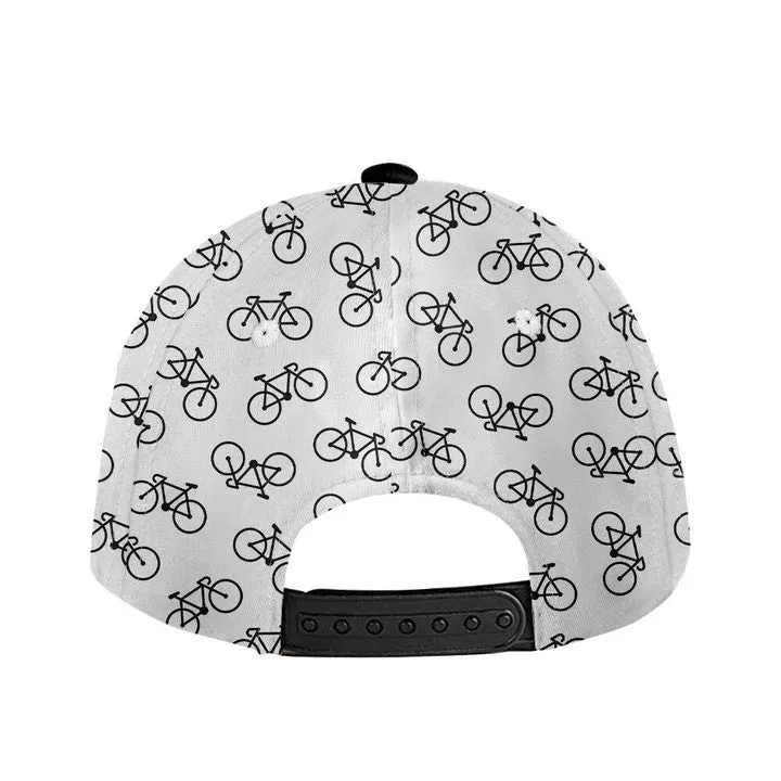 Personalized Cycologist Classic Cap, Mountain Bike Pattern Cycling Baseball Cap for Cyclists
