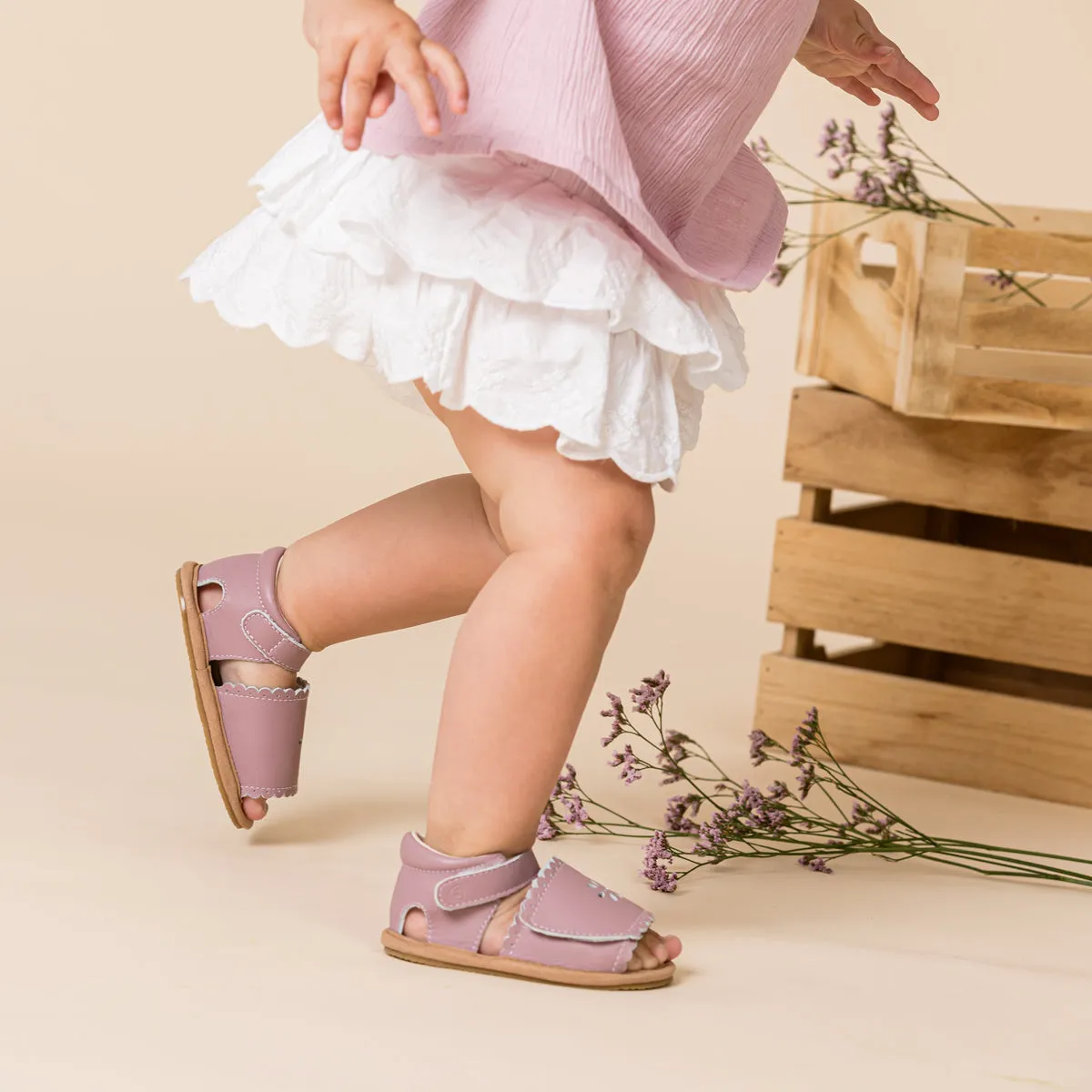 Pretty Brave Baby Skye Sandal - Berry