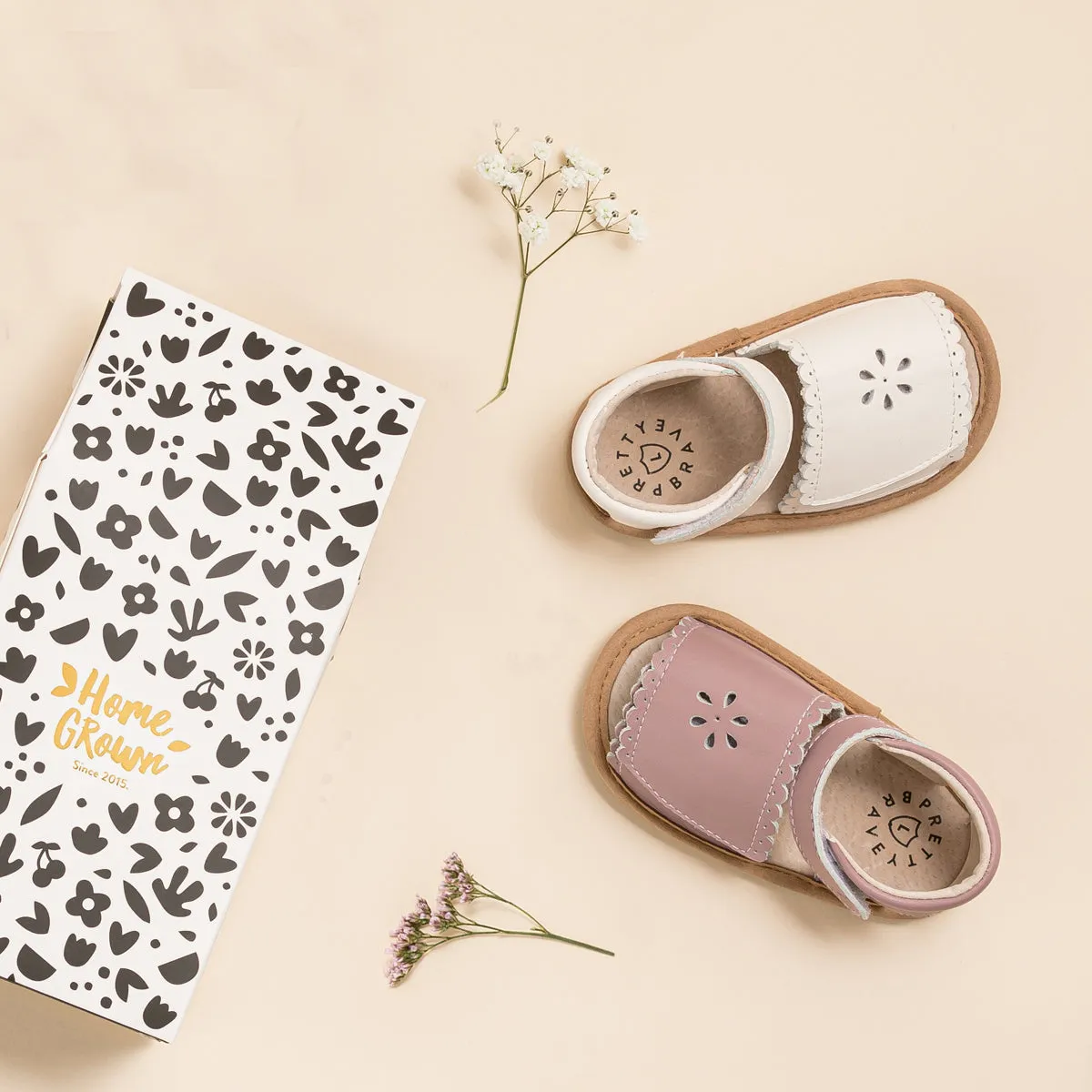 Pretty Brave Baby Skye Sandal - Berry