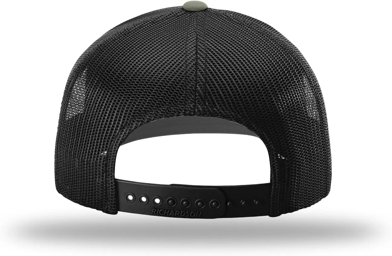 Richardson 112 Trucker Hat - Premium Blank Baseball Cap, Adjustable Snapback Hat - Structured Six Panel Richardson Blank Hats